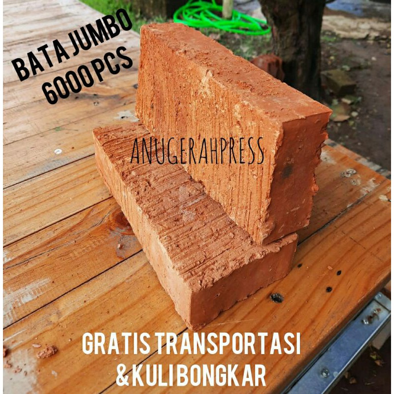 Jual Batu Bata Merah Press Jumbo Cikarang BATA JUMBO 6000 PCS Shopee