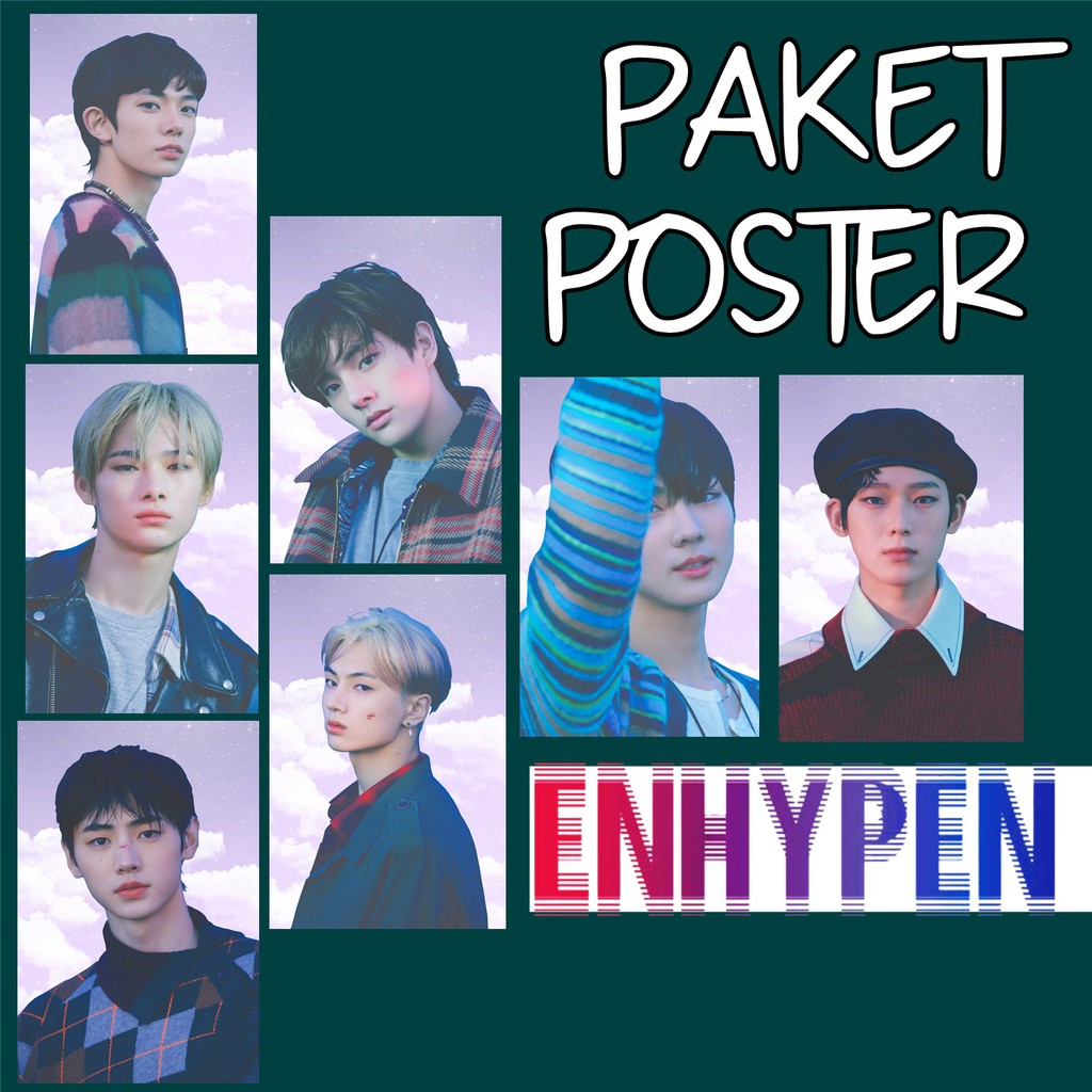 Jual PAKET POSTER ENHYPEN Border Day One Heeseung Jay Jake Sunghoon