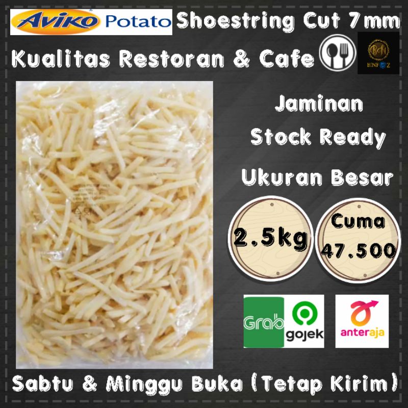 Jual KENTANG FROZEN BEKU GORENG FRENCH FRIES SHOESTRING AVIKO POTATO