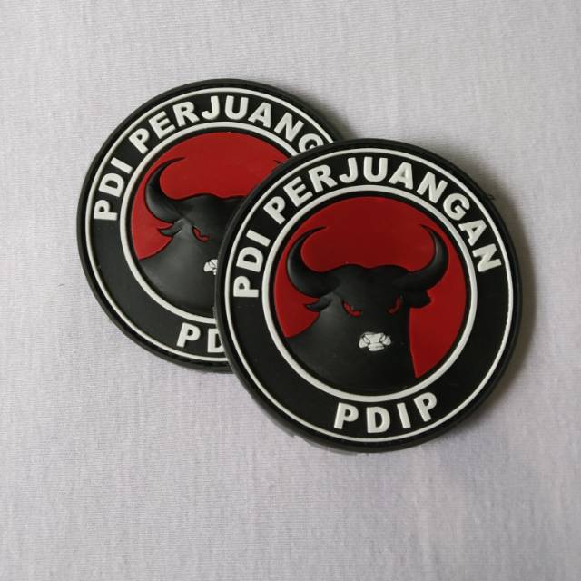 Jual Patch Rubber Partai Pdi Perjuangan Pdip Tempelan Emblem Velcro