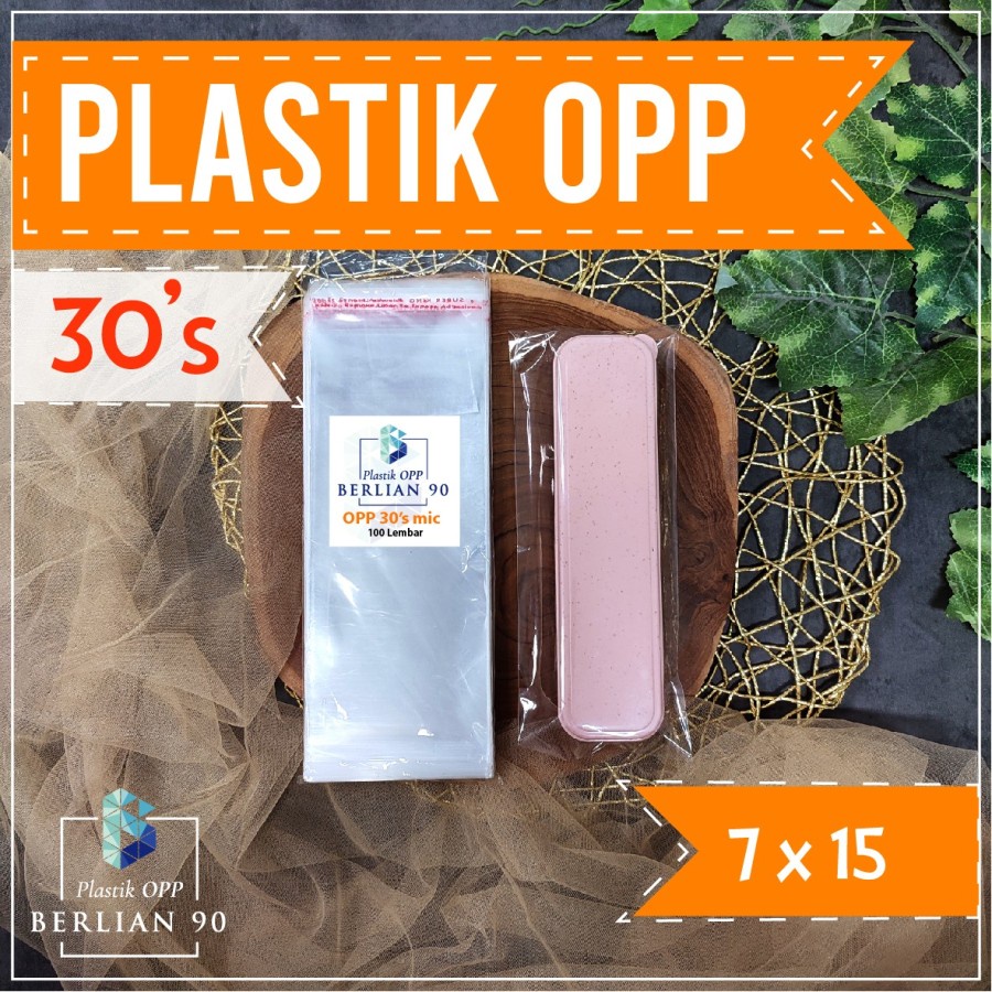 Jual PLASTIK OPP LEM 7 X 15 Cm 30s Micron PLASTIK OPP TEBAL Isi 100 PCS