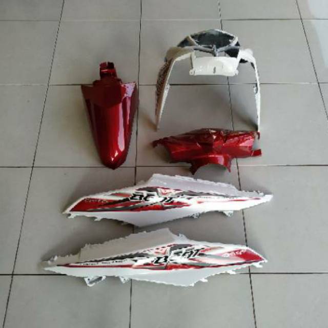 Jual Body Halus Full Set Honda Beat Fi Esp Bodi Alus Full Warna Merah