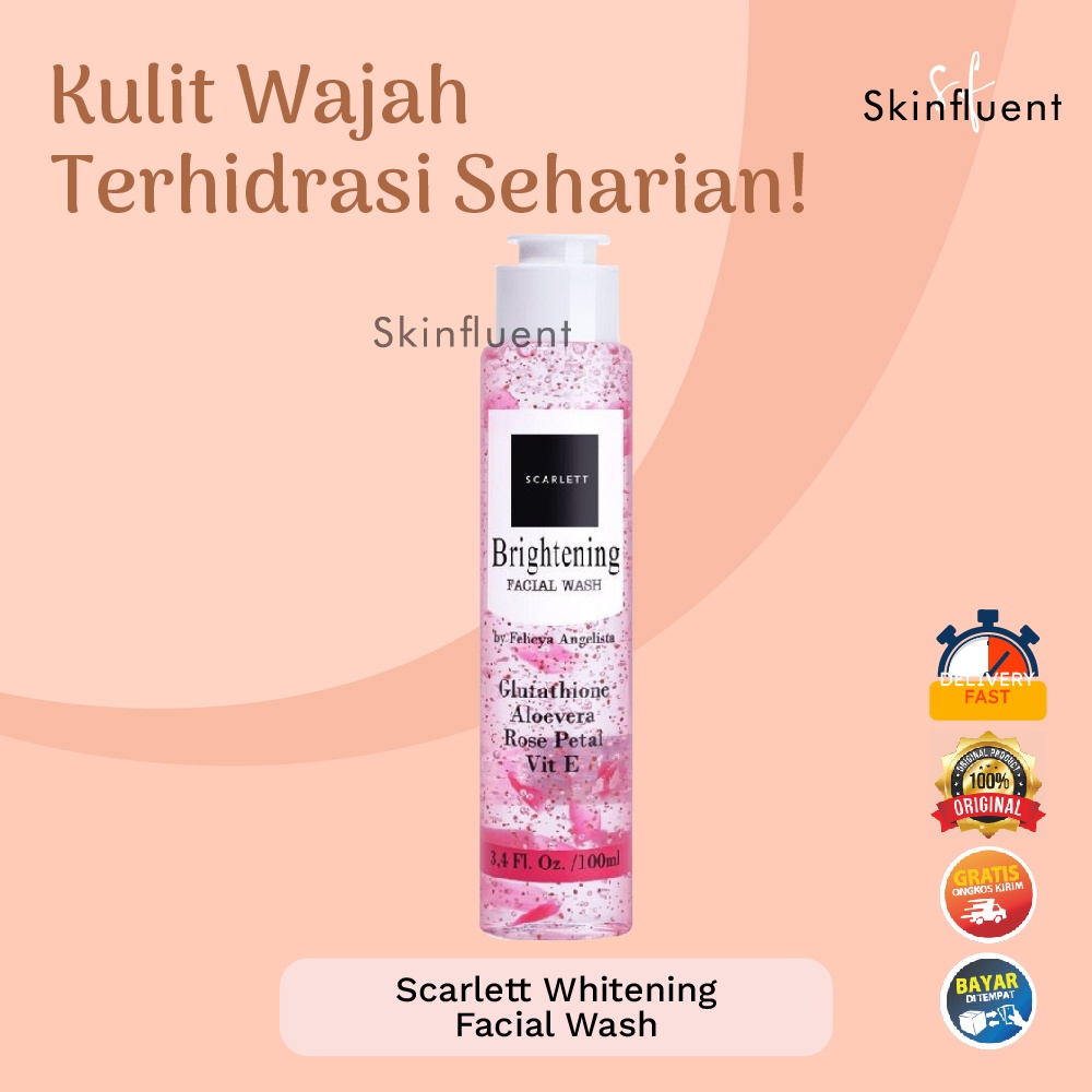 Jual Scarlett Whitening Facial Wash 100 Ml Pencuci Muka Mencerahkan