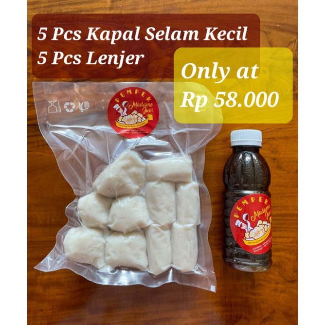 Jual Pempek Kapal Selam Kecil 5 Pcs Lenjer Kecil 5 Pcs Shopee Indonesia