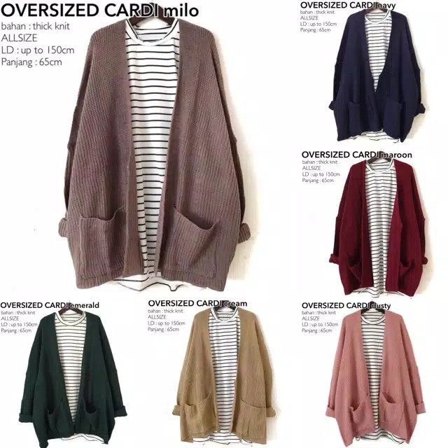 Jual OVERSIZED CARDI BLACK Shopee Indonesia