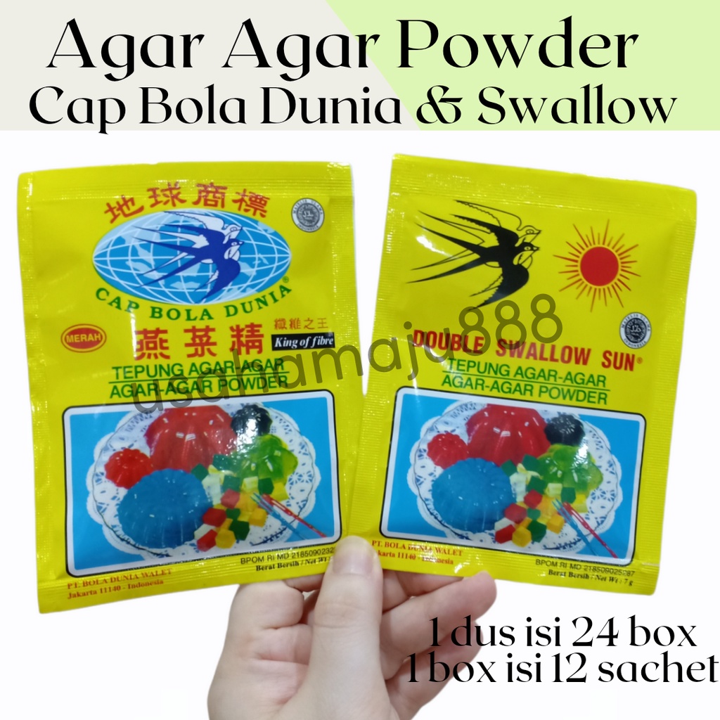 Jual Agar Agar Walet Swallow Cap Bola Dunia Sachet Shopee Indonesia