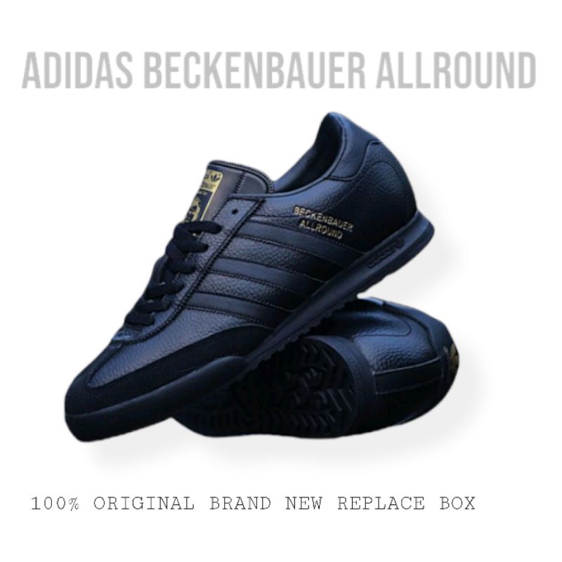 Jual Sepatu Adidas Beckenbauer Allround Original Full Hitam Bahan Kulit