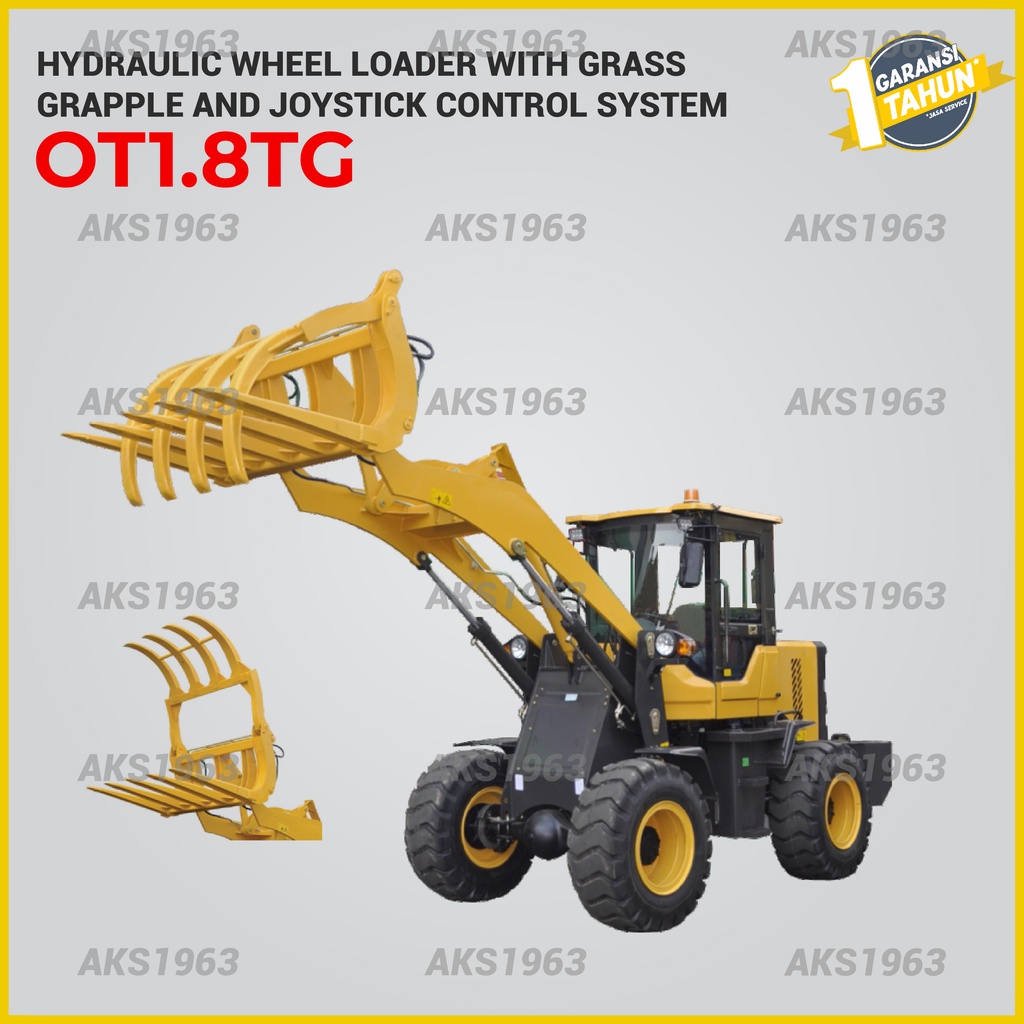 Jual Loder Capit Ton Hydraulic Wheel Loader W Grass Grapple