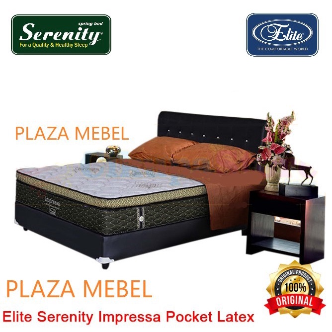 Jual Set Kasur Spring Bed Elite Serenity Impressa Pocket Latex