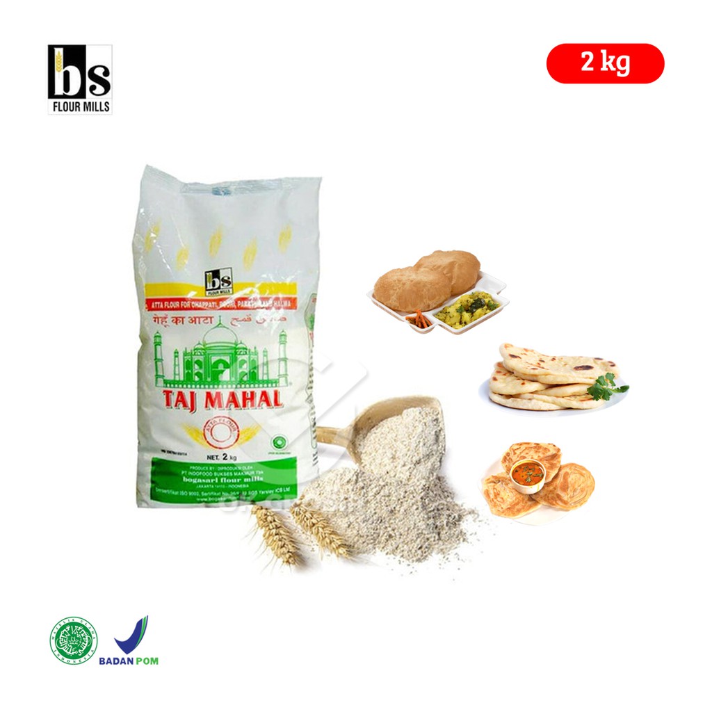 Jual Taj Mahal Tepung Gandum Utuh Atta Flour Finely Wheat Flour 2