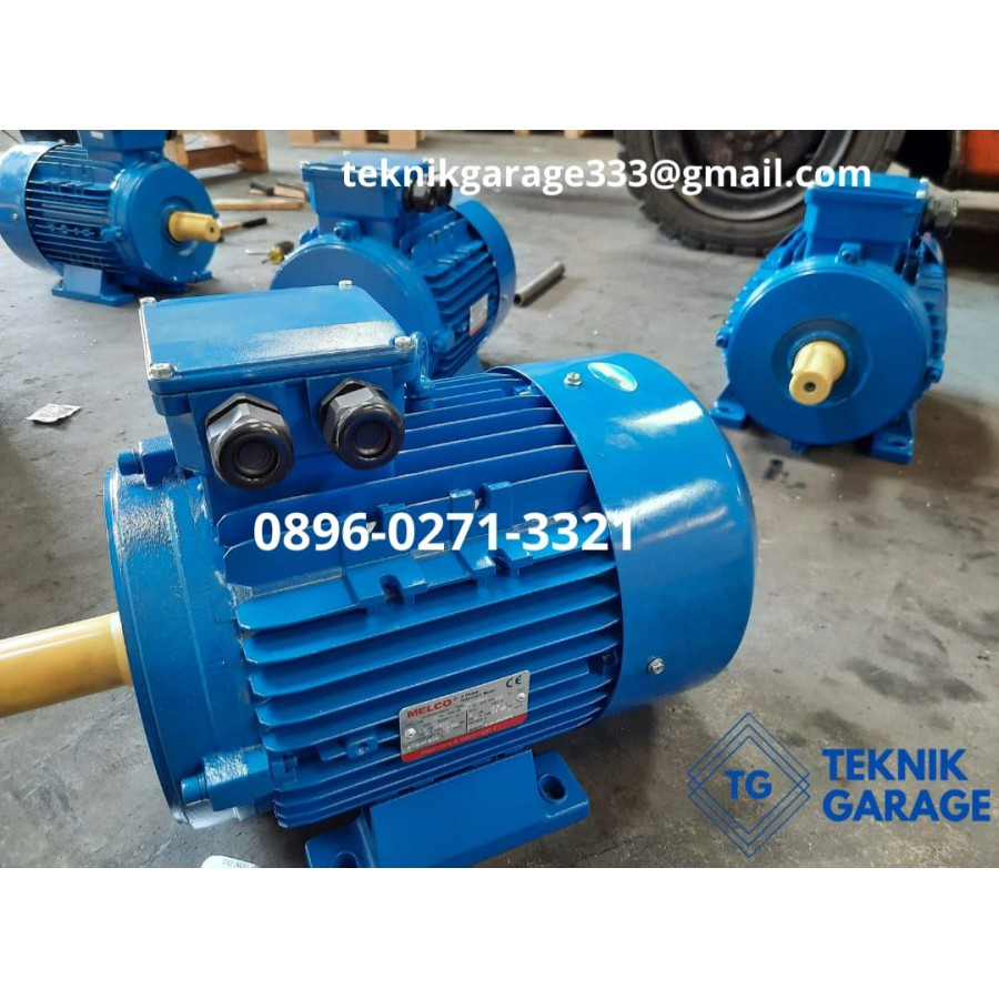 Jual Elektro Motor Dinamo Merk Melco 4Pole 5 5Hp 4Kw B3 3 Phase