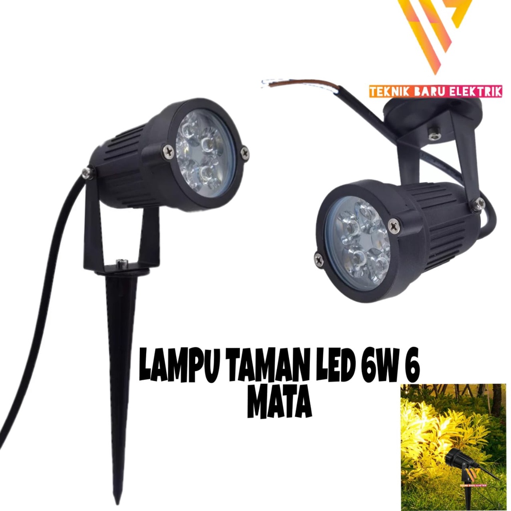 Jual LAMPU LED SOROT 5W 6W TAMAN TANCAP PIRINGAN TEMPEL 5 6 W WATT MATA