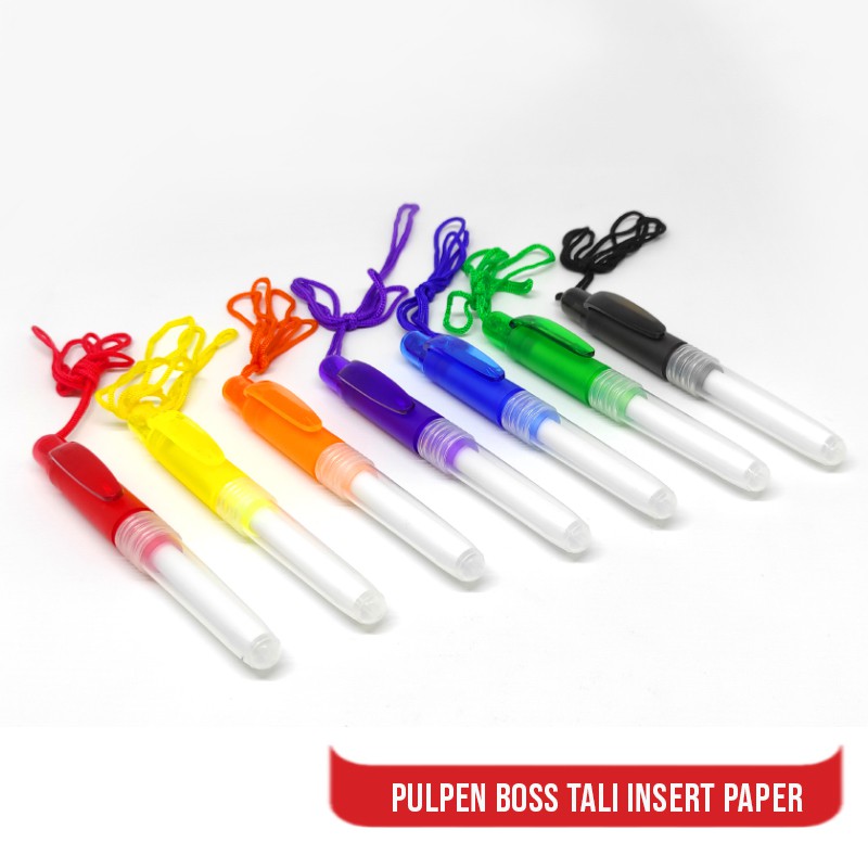 Jual Pulpen Promosi Bos Tali Insert Paper Isi Pcs Shopee Indonesia