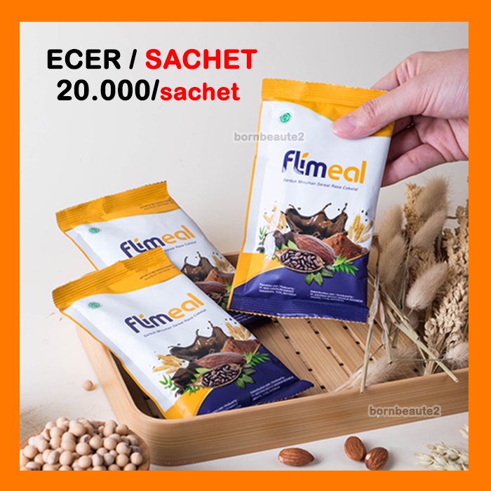 Jual Ecer Sachet FLIMEAL Meal Replacement By Flimty Minuman Sereal