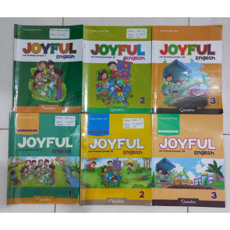 Jual Buku Paket Pelajaran Bahasa Inggris Joyful English Kelas SD 1 2 3