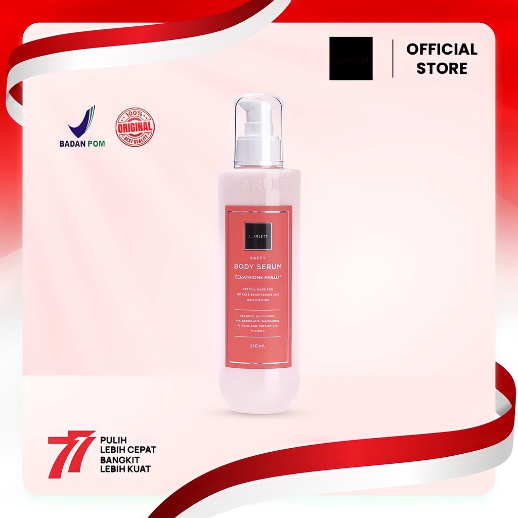 Jual Scarlett Whitening Body Serum Happy Ml Shopee Indonesia