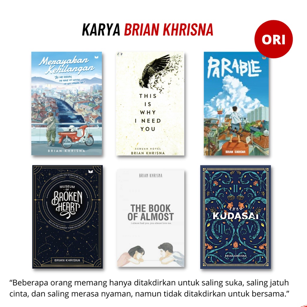 Jual Buku Brian Khrisna Kudasai Merayakan Kehilangan The Book Of Almost