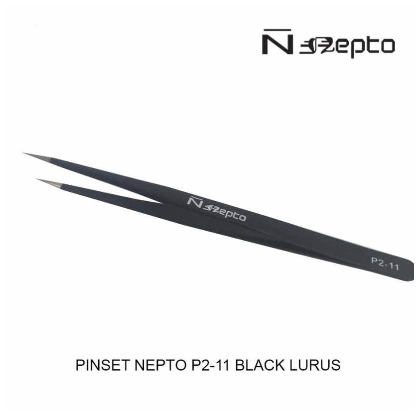 Jual PINSET TWEEZER NEPTO P2 11 BLACK LURUS Shopee Indonesia