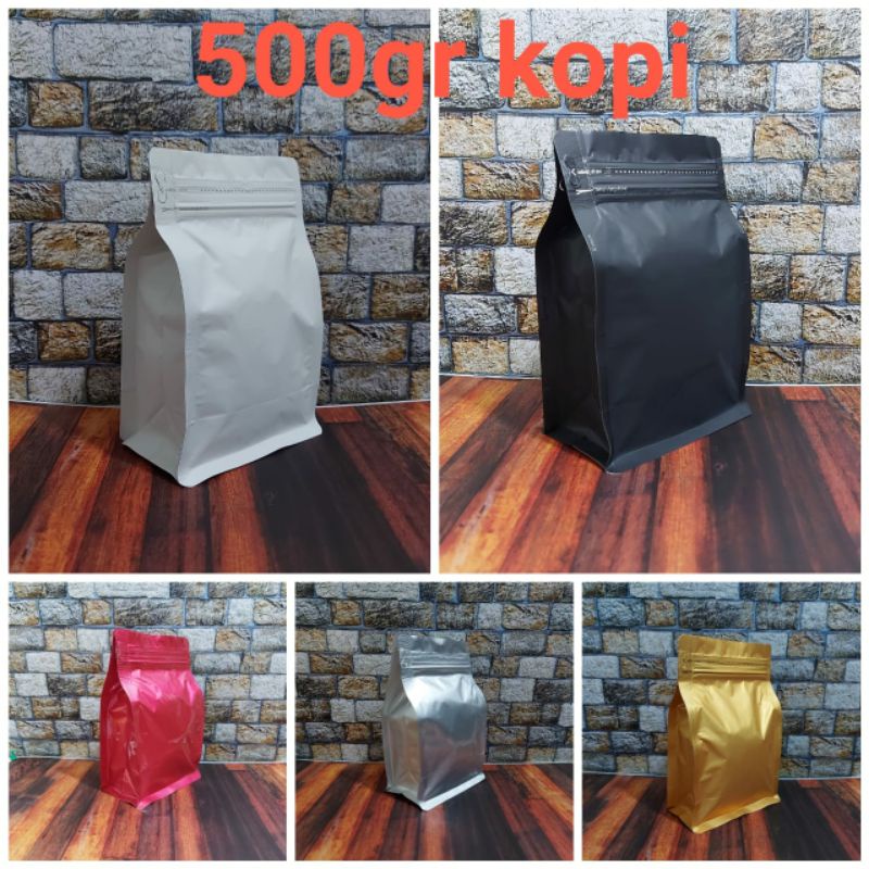 Jual KEMASAN KOPI 500 GRAM FLATBUTTOM KPACK Shopee Indonesia