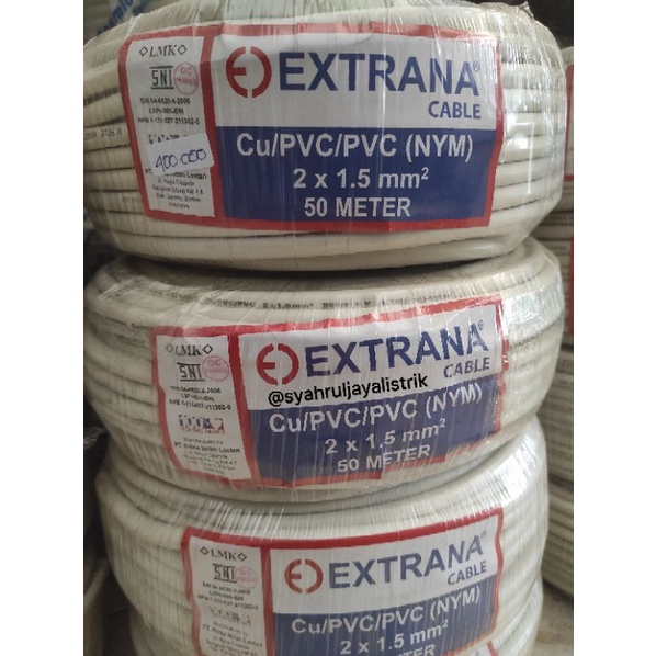 Jual Kabel Listrik Nym Extrana X Mm Sni Lmk Original Roll