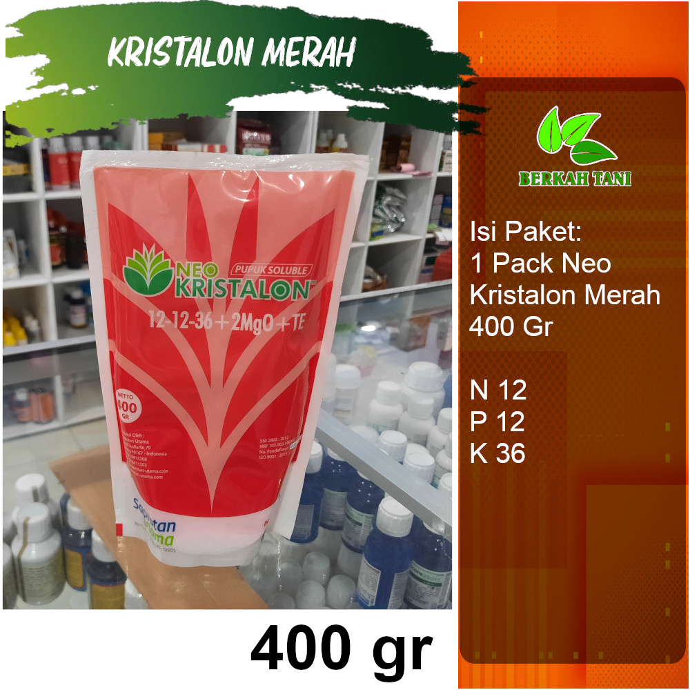 Jual Pupuk Neo Kristalon Merah Gram Pupuk Penambah Bobot Buah Dan