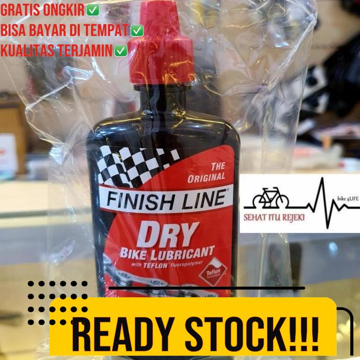 Jual Minyak Pelumas Rantai Sepeda Finish Line Dry Lube 4 Oz 120