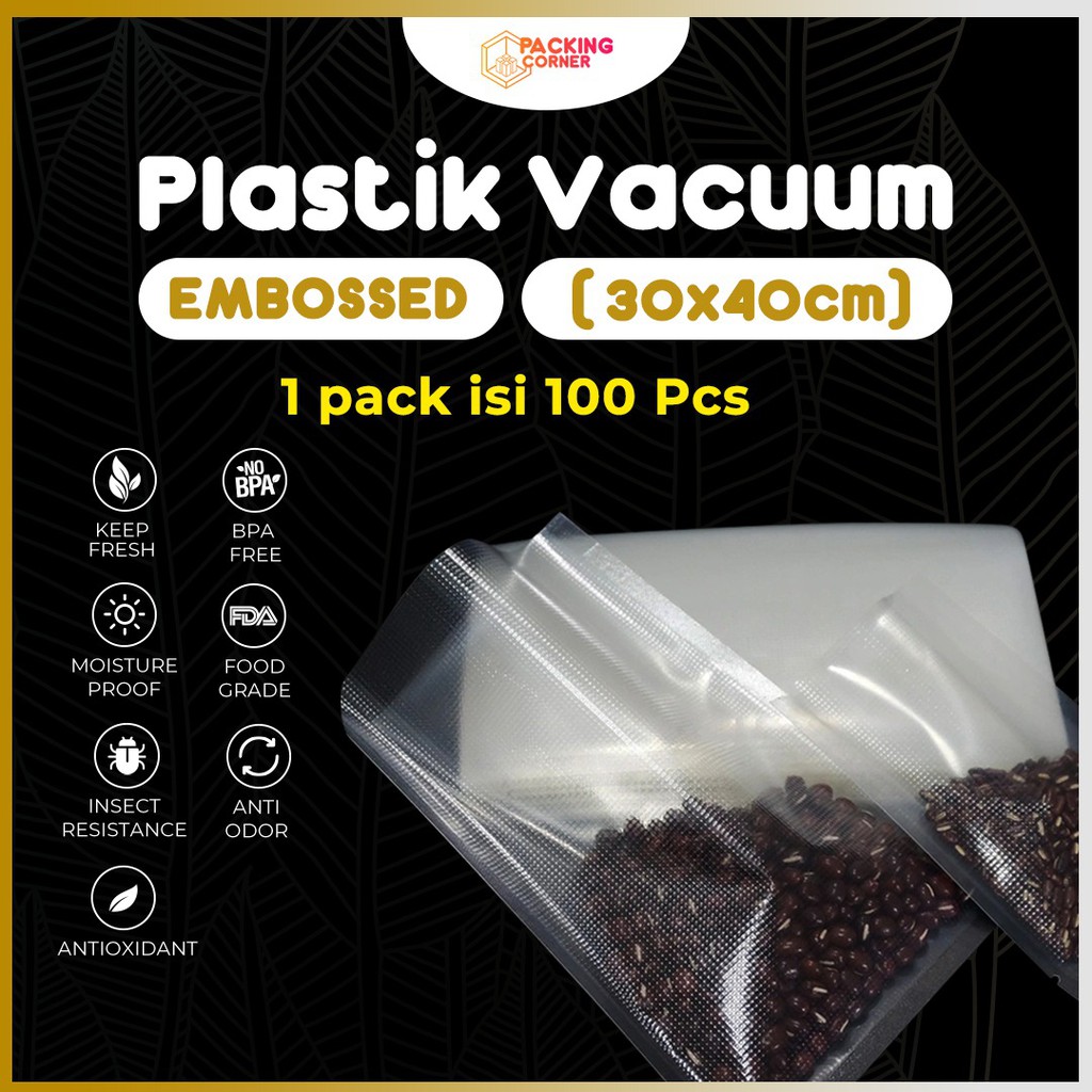 Jual Plastik Vacum Sealer Makanan Plastic Vacuum Bag Vakum X Cm