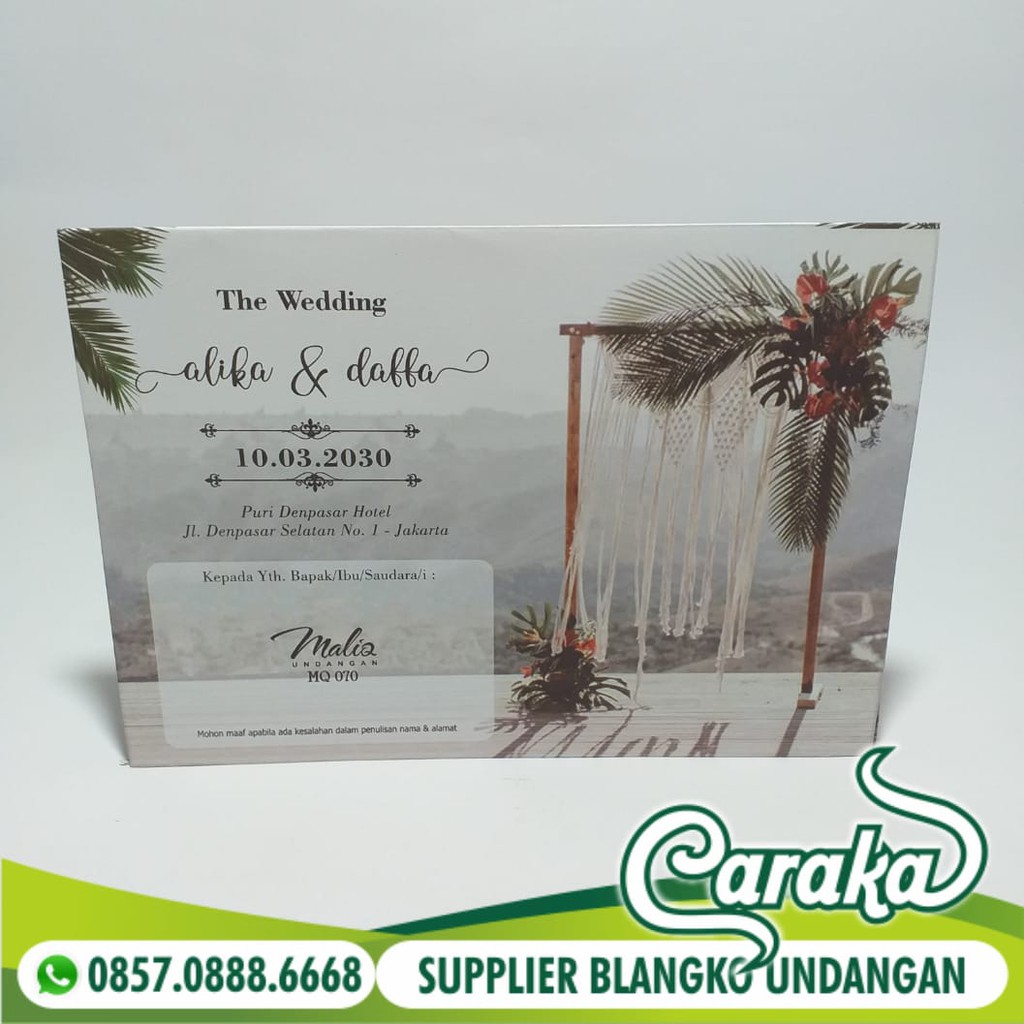 Jual Blangko Pernikahan Maliq Harga Murah Tampilan Mewah Indonesia