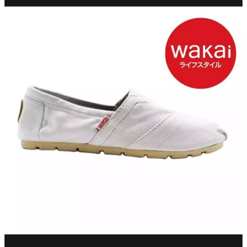 Jual Slip On Slip On Pria Slip On Wanita Wakai Wakai Putih Polos Wakai