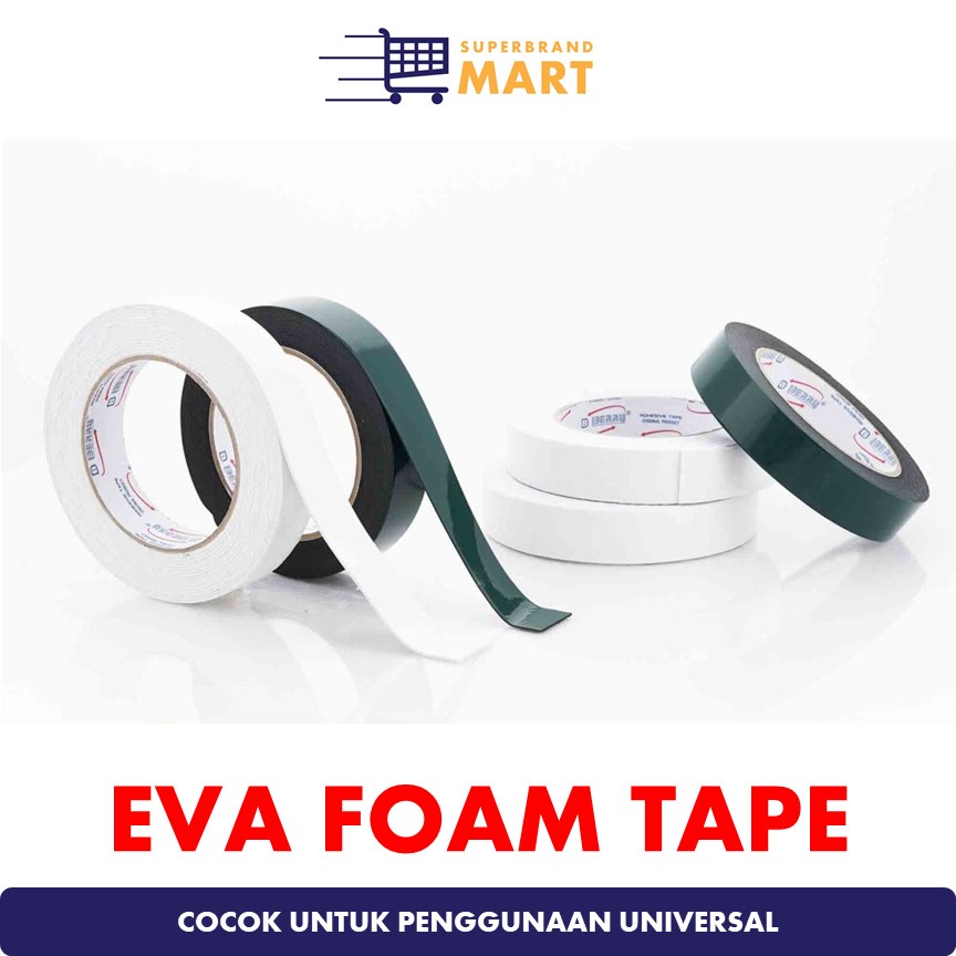 Jual Isolasi Double Tape Busa Eva Foam Tebal Mm Berry Tape Lakban