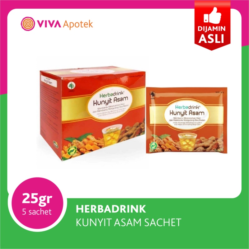 Jual Herbadrink Kunyit Asam Sach Shopee Indonesia