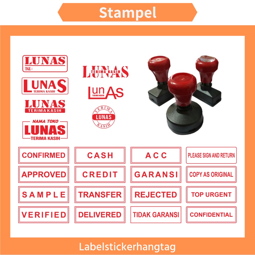 Jual Stampel Flash Otomatis Cap Stempel Shopee Indonesia