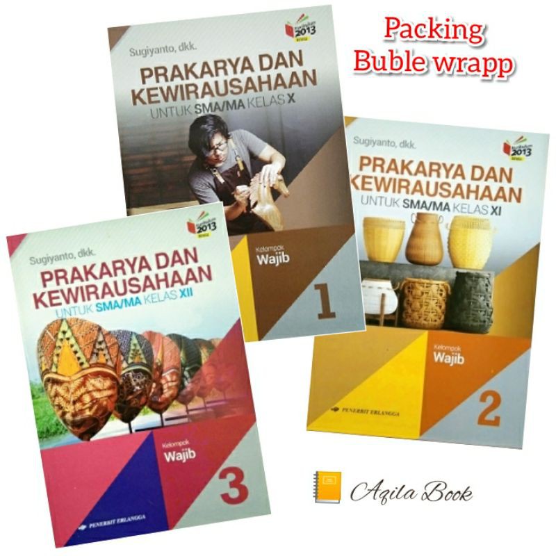 Jual Prakarya Dan Kewirausahaan PKWU Jilid 1 2 3 SMA MA Kelas X XI