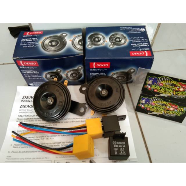 Jual KLAKSON DENSO SET SOKET RELAY DAN RELAY BEL DENSO SET RELAY DAN