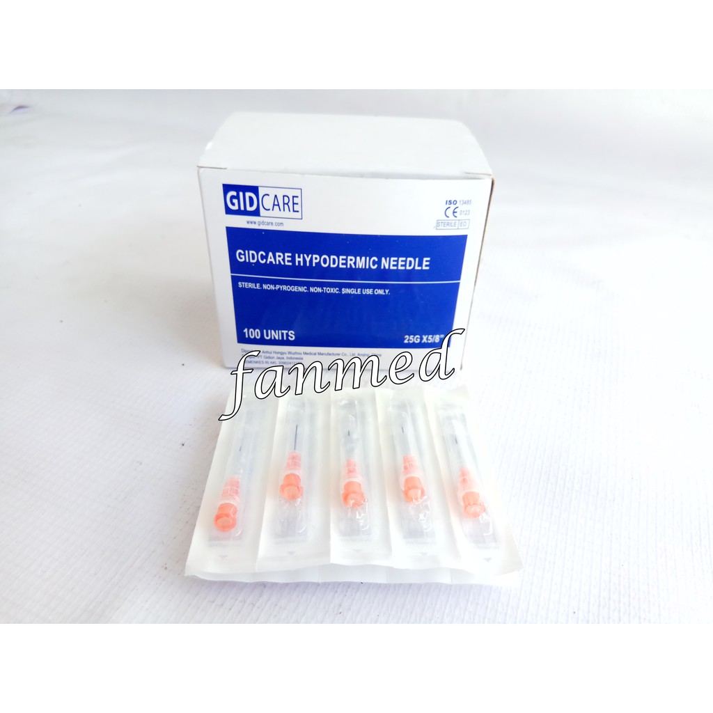 Jual Jarum Suntik Gidcare Hypodermic Needle Sterile Alat Injeksi G