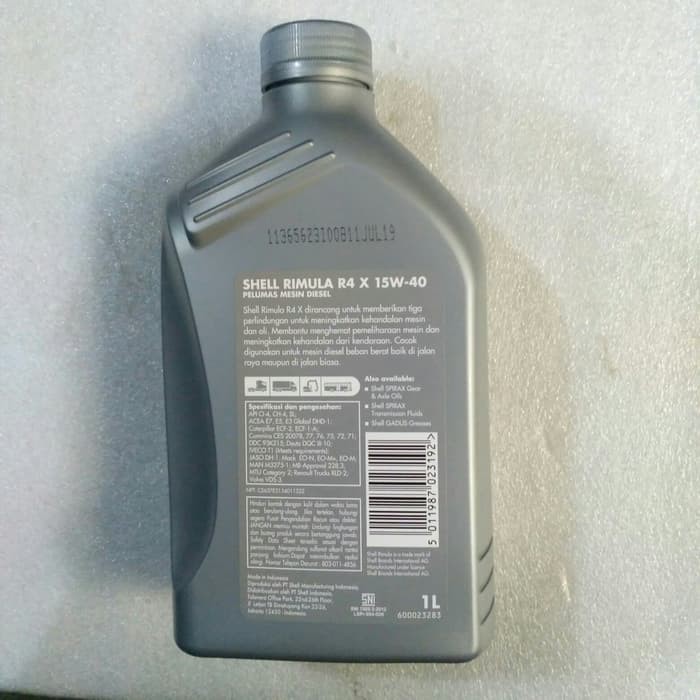 Jual Oli Shell R4x Rimula Sae 15w 40 Asli Kemasan 1 Liter Khusus Gosend