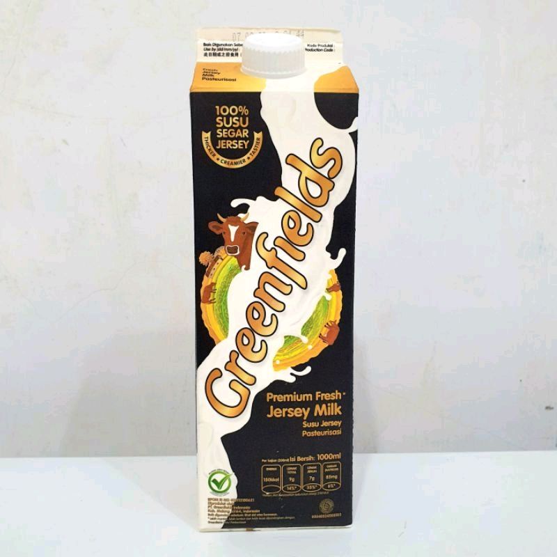 Jual Susu Greenfields Fresh Jersey Pasteurisasi Milk 1L Shopee Indonesia