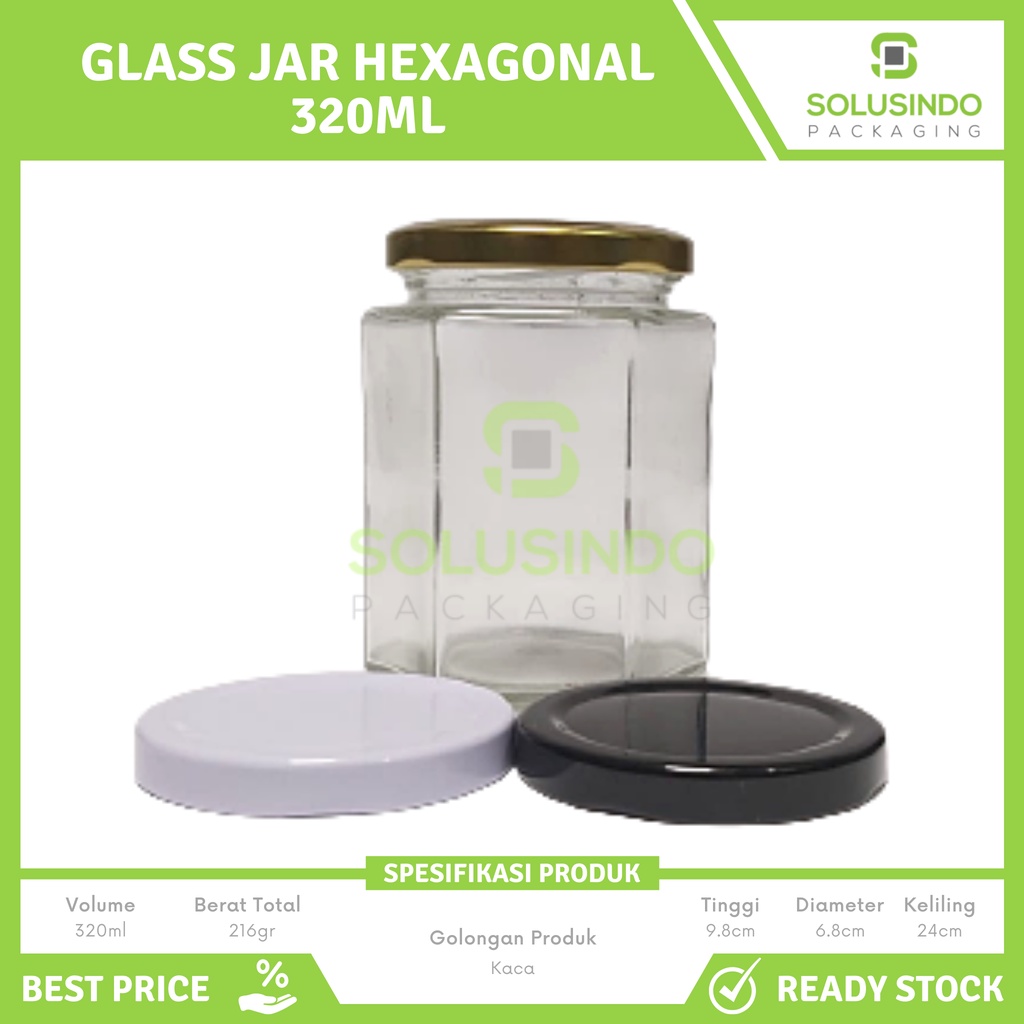 Jual Glass Jar Hexagonal Ml Toples Kaca Minimal Pcs Shopee