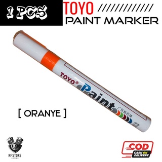 Jual Spidol Permanen Toyo Paint Marker Warna Oranye 1 Pcs Spidol Ban