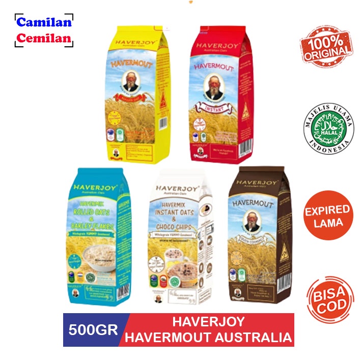 Jual Haverjoy Havermout Australian Oats Oatmeal 500g Indonesia