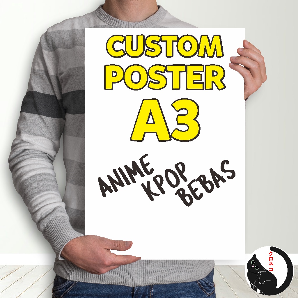 Jual Cetak Poster Custom Ukuran A Dan A Hd Custom Poster Anime