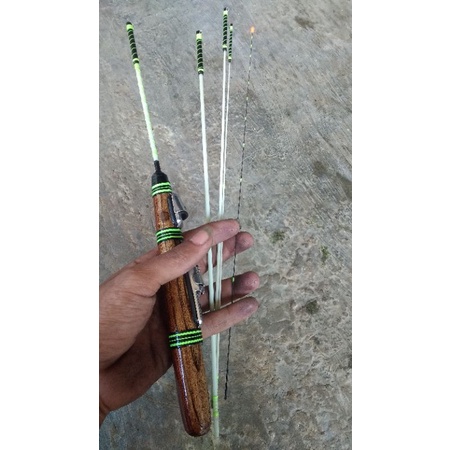 Jual Joran Handmade Micro Fishing Bahan Fiber Optik Ujung Carbon