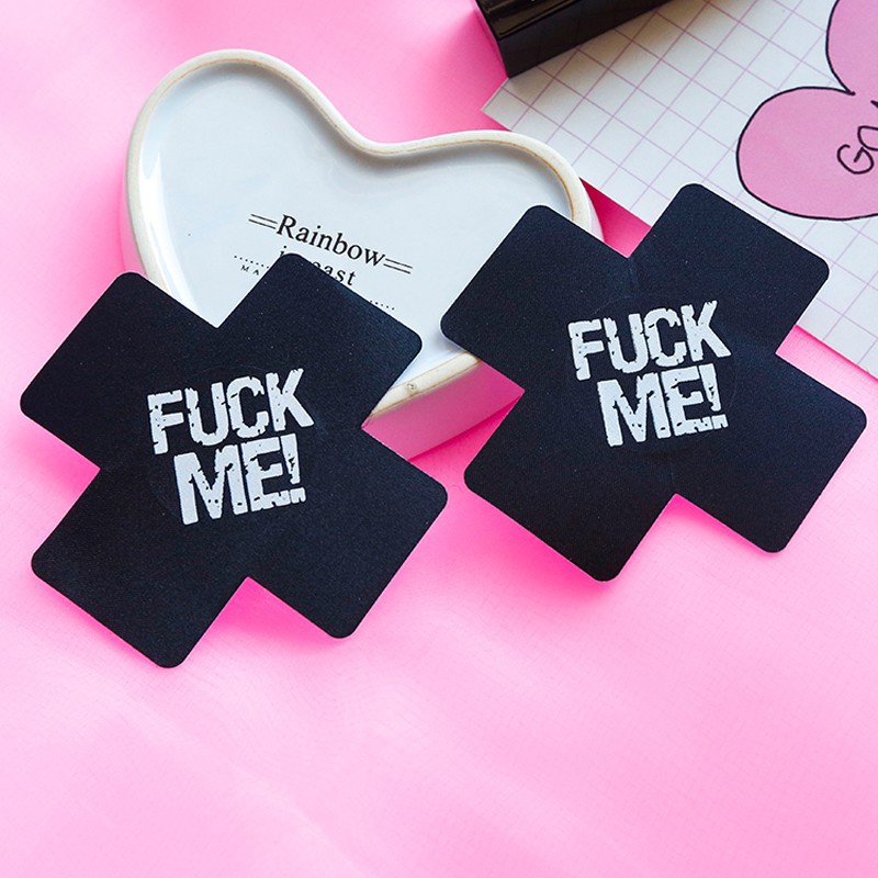 Jual FUCK ME Nipple Cover Disposable Nipple Pad Nipple Stickers