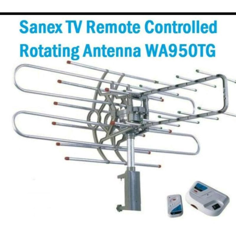 Jual Antena Tv Digital Analog Outdoor Luar Remote Boster Sanex Wa