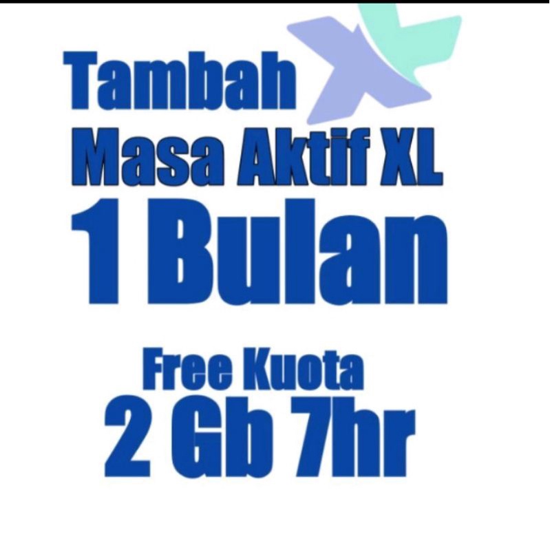 Jual TAMBAH MASA AKTIF XL 1 BULAN Shopee Indonesia