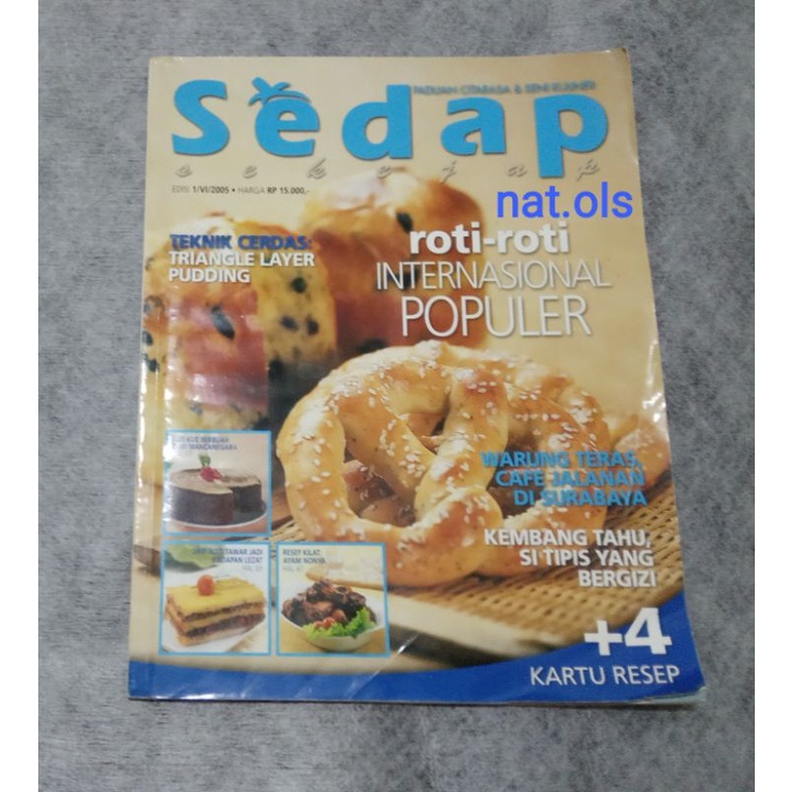 Jual Majalah Sedap Roti Internasional Populer Shopee Indonesia