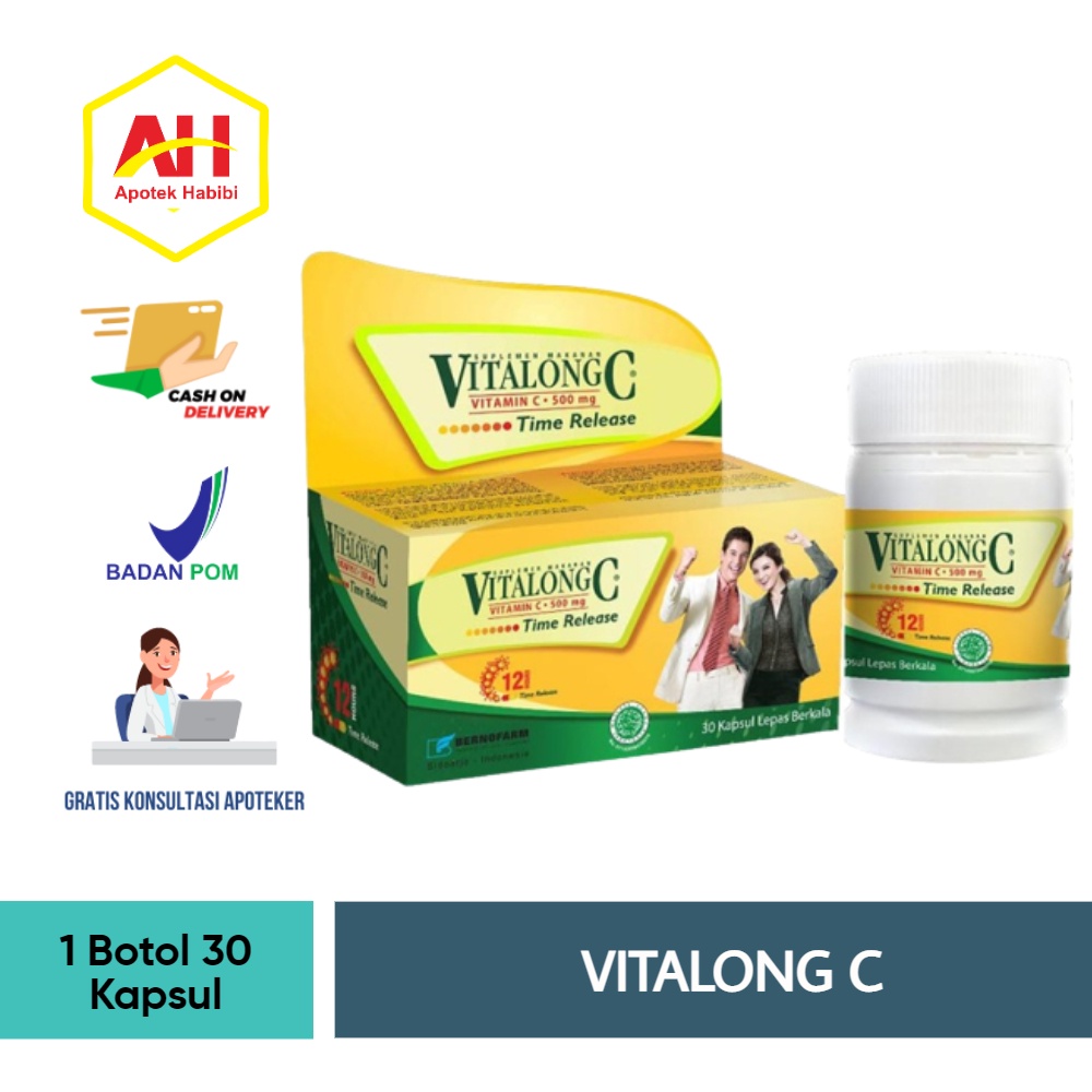 Jual VITALONG C PITALONG C FITALONG C 500 MG 30 KAPSUL VITAMIN C DAYA