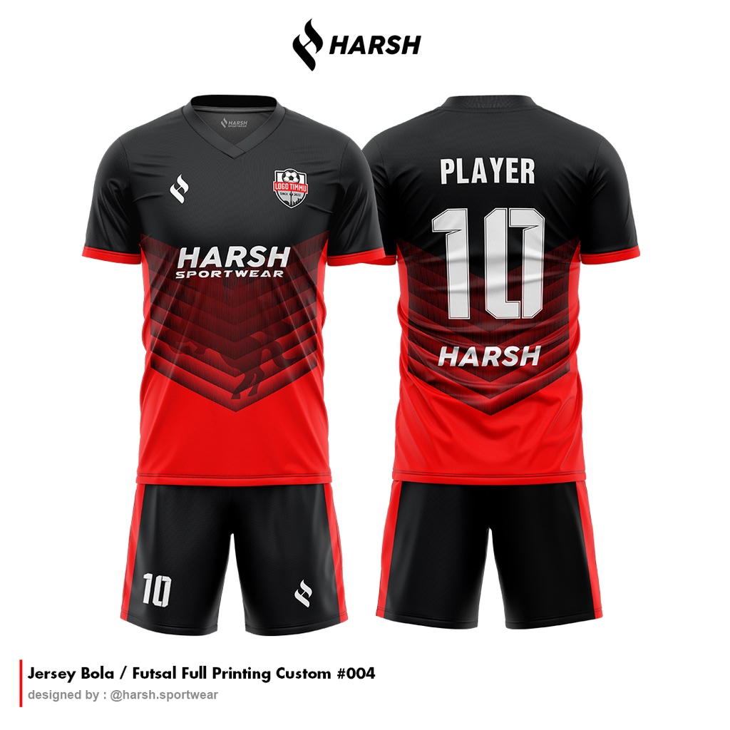 Jual Jersey Futsal Bola Custom Full Printing Baju Futsal Free Nama