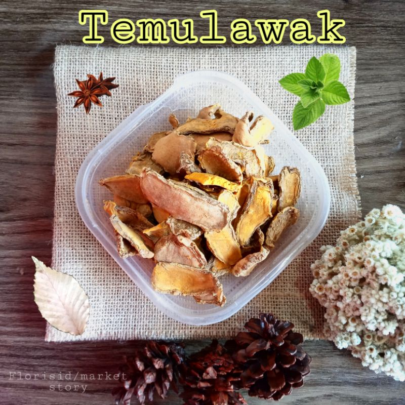 Jual Temulawak Kering 100 Gram Rempah Kering Herbal Alami Shopee