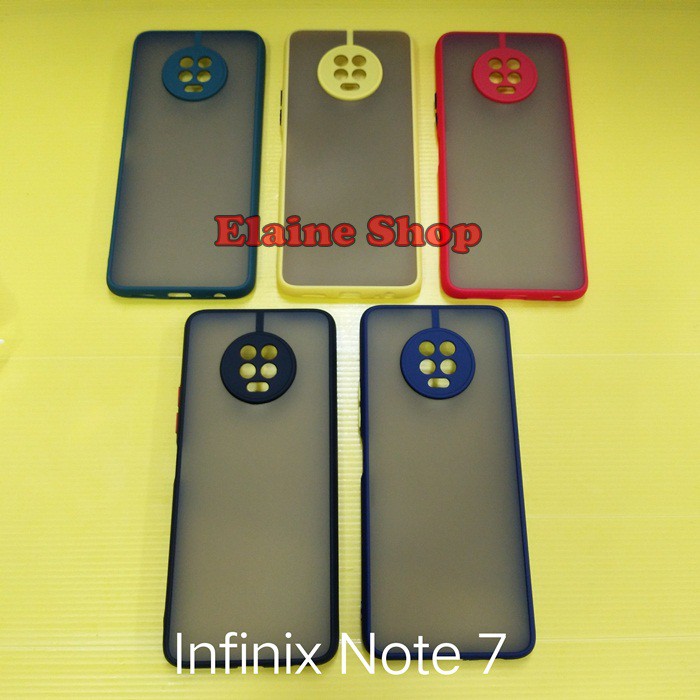 Jual Infinix Note Case Dove Kamera Matte Transparan Slim Fuze Macaron